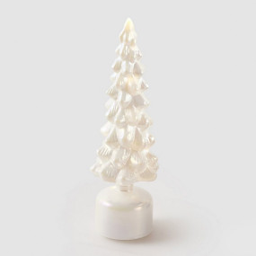 Pinheiro Led e Música Branco 35cm